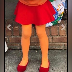 girls high waist pleated casual skater skirt